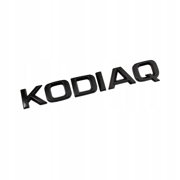 EMBLEMA LOGOTIPO INSCRIPCIÓN KODIAQ SKODA NEGRO LUSTRE 