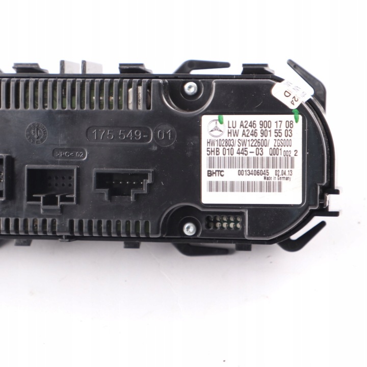 MERCEDES W176 W246 PANNEAU COMMANDE CLIMATISATION FLUX D'AIR A/C A2469001708