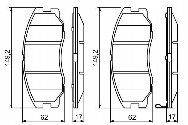 BOSCH ZAPATAS HAM. OPEL P. ANTARA 06-/ CHEVROLET CAPT 