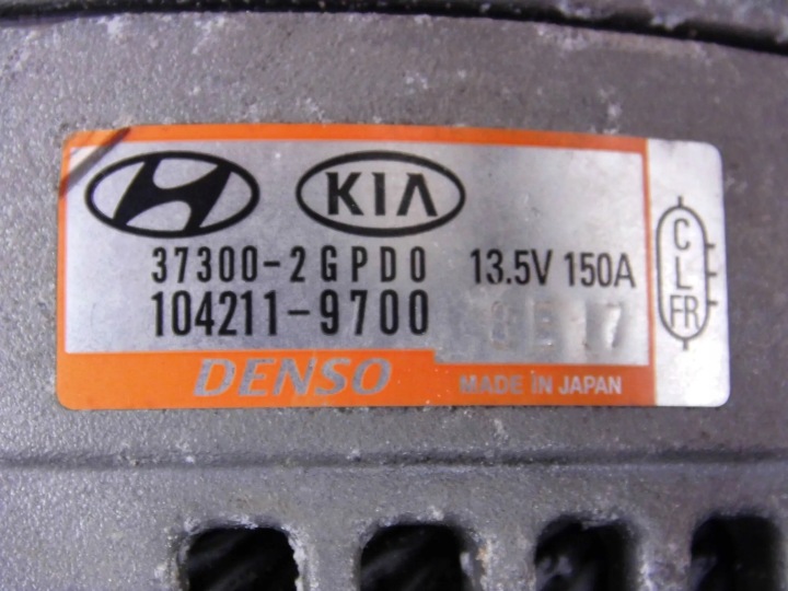HYUNDAI I30 III I30N 2.0T ALTERNATEUR 37300-2GPD0