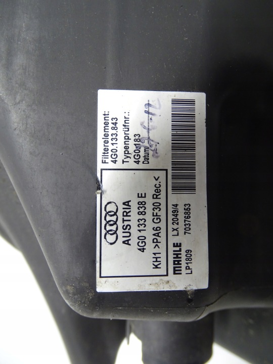 CHÂSSIS FILTRE AIR AUDI A6 C7 A7 4G 4G0133838E