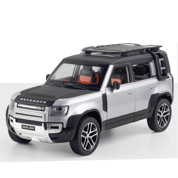 MODELO AUTO LAND ROVER DEFENDER METÁLICO 1:24 