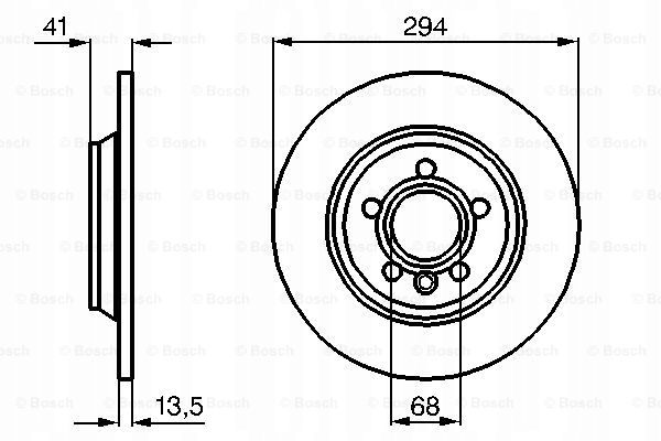 DISCS PADS REAR BOSCH FORD GALAXY I 