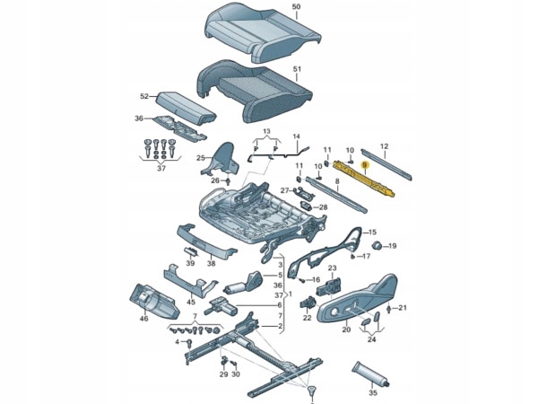 SOPORTE SILLA ISOFIX ASIENTOS PASAJERO AUDI SKODA 