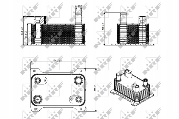 NRF RADIATEUR HUILES AUDI A8 03-