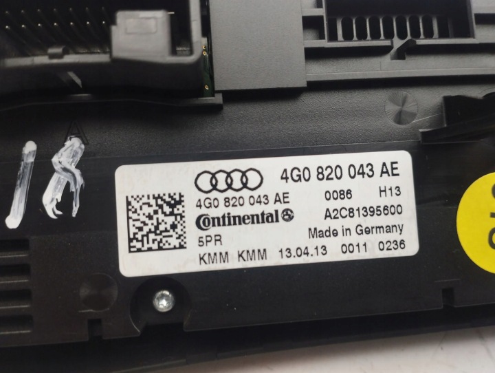 AUDI A7 S7 4G PANNEAU CLIMATISATION 2013 4G0820043AE