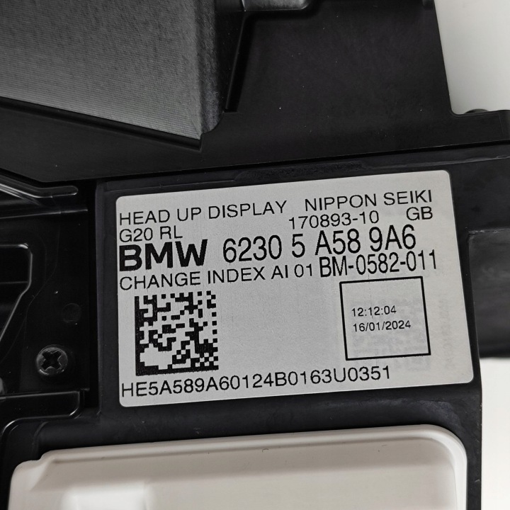 BMW 3 G20 G21 2024 MONITEUR HEAD UP