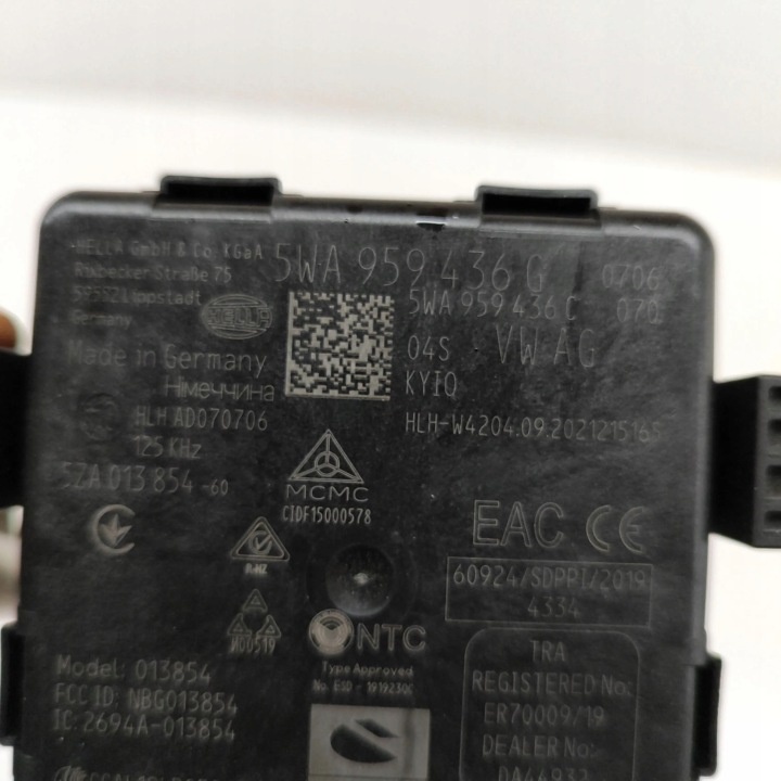 VOLKSWAGEN ID.3 2021 MODULE CONTRÔLEUR SYSTÈMES URUCHAMIANIA BEZKLUCZYKOWEGO