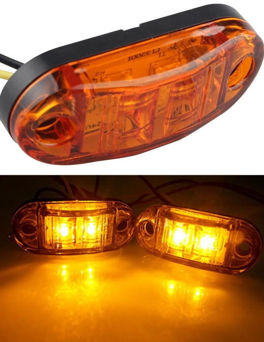 10X LAMP SIDELIGHT SIDE LED SIDE LED SIDE LED POMARANCZOWA SIDE-MARKER LAMPS 