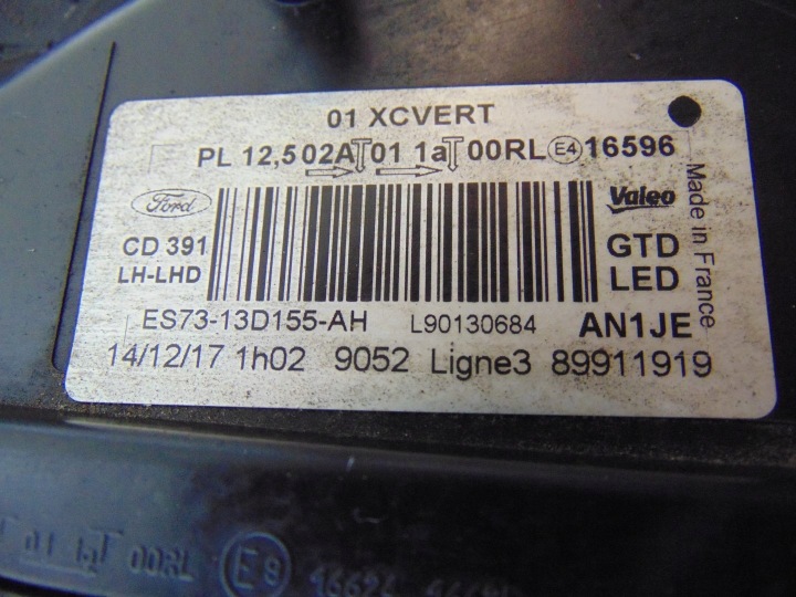 PHARE GAUCHE AVANT COMPLET LED FORD MONDEO MK5 ES73-13D155-AH EUROPE