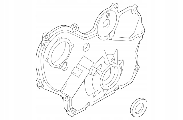 POMPE HUILES COUVERCLES COUVERCLE DISTRIBUTION CHÂSSIS OPEL VECTRA C SIGNUM 2.0T 2.2