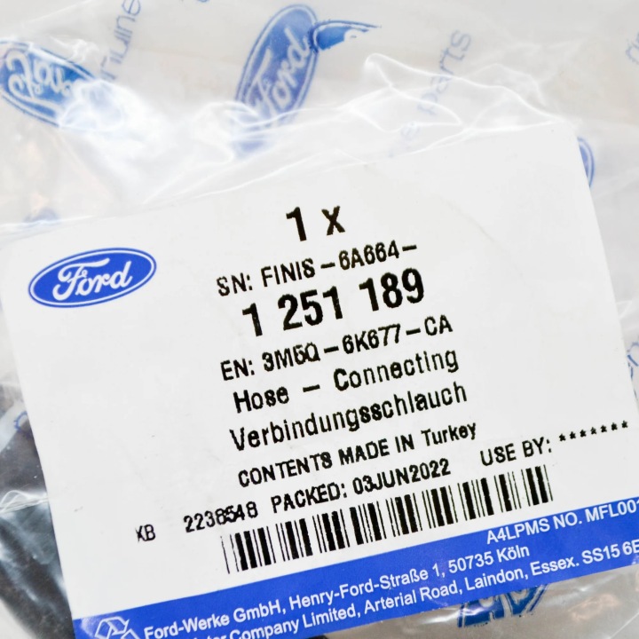 FIL RETOUR HUILES TURBOCOMPRESSEURS FORD KUGA MK1 C394 3M5Q-6K677-CA
