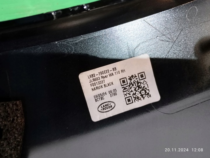 MOULURE SUR AILE DROIT ARRIÈRE LAND ROVER DEFENDER L663 L8B2-290E22-BB
