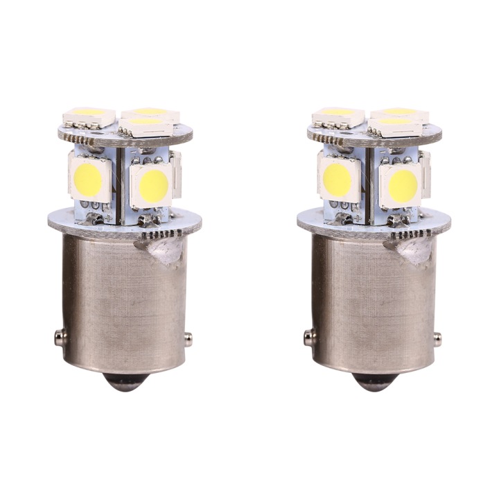 2PCS 1156 5050 AMPOULE 8SMD LED BLANC AMPOULES