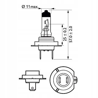 2 PIEZAS LUZ 12972XVPS2 PHILIPS ABARTH 500,595,695 