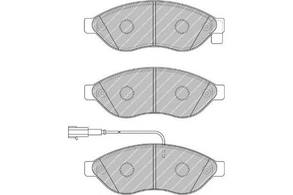 ZAPATAS DE FRENADO FIAT PARTE DELANTERA DUCATO 06- LAD 1600KG 