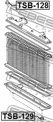 FEBEST TSB-128 SUSPENSION RADIATEUR