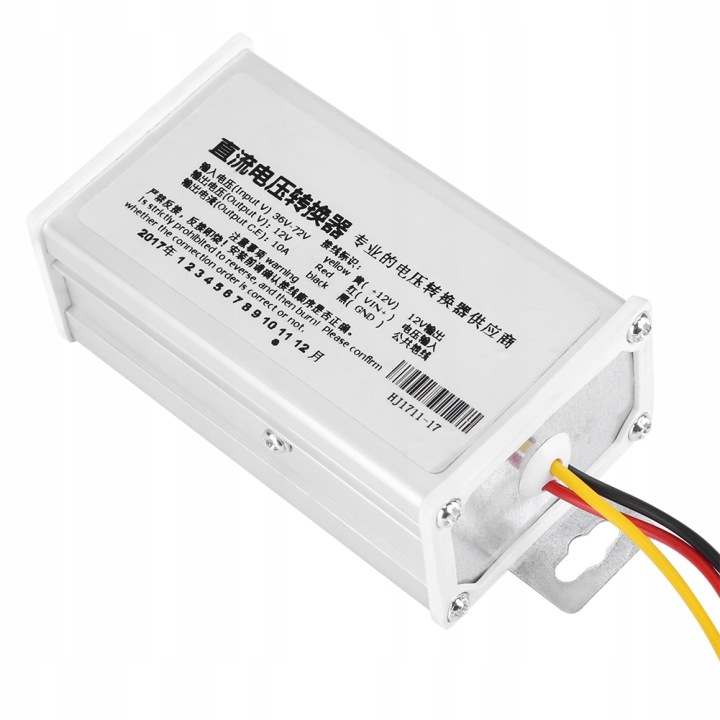 TRANSFORMER CONVERTISSEUR DC 36V-72V SUR 12V-10A 120W