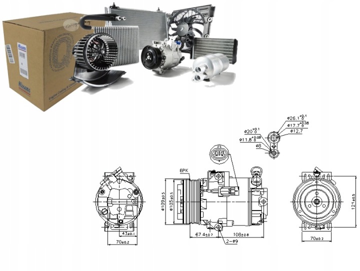 NISSENS 89222 COMPRESSEUR CLIMATISATION