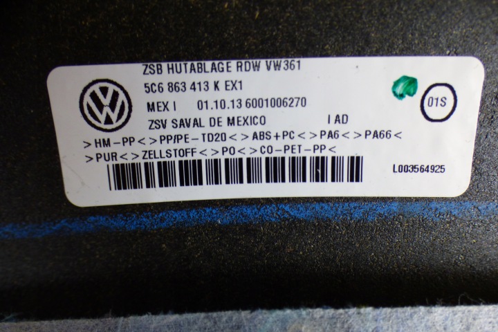 ÉTAGÈRE ARRIÈRE LANTERNE STOP 5C6863413K 5C6863267 SBDB VOLKSWAGEN JETTA 6 VI 5C