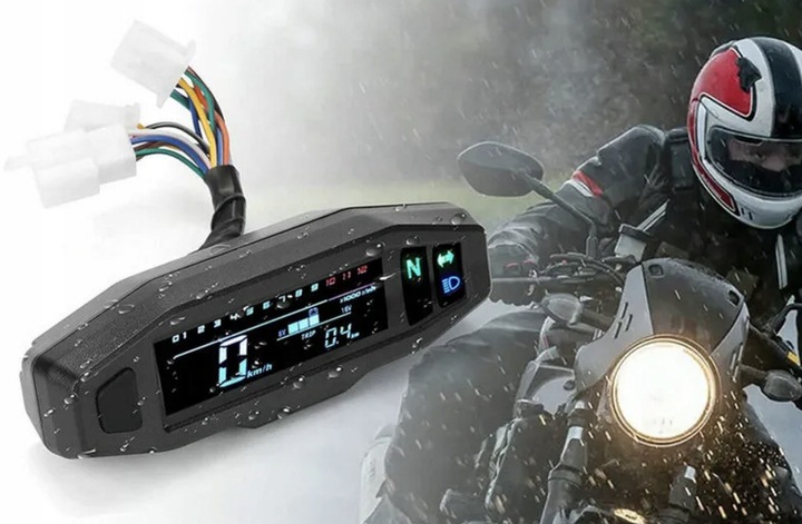 VELOCÍMETRO PARA MOTORA PARA MOTOCICLETA LCD MINI 