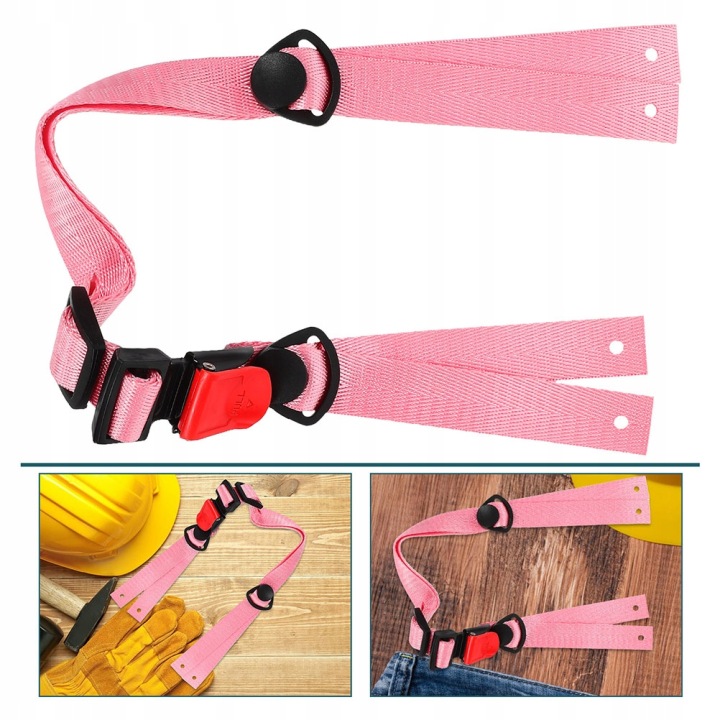 3 PCS FLEXIBLE ROSE COURROIE VERS CASQUES BUDOWLANEGO AVEC WYGODNYM DOPASOWANIEM I BEZPIECZENSTWEM