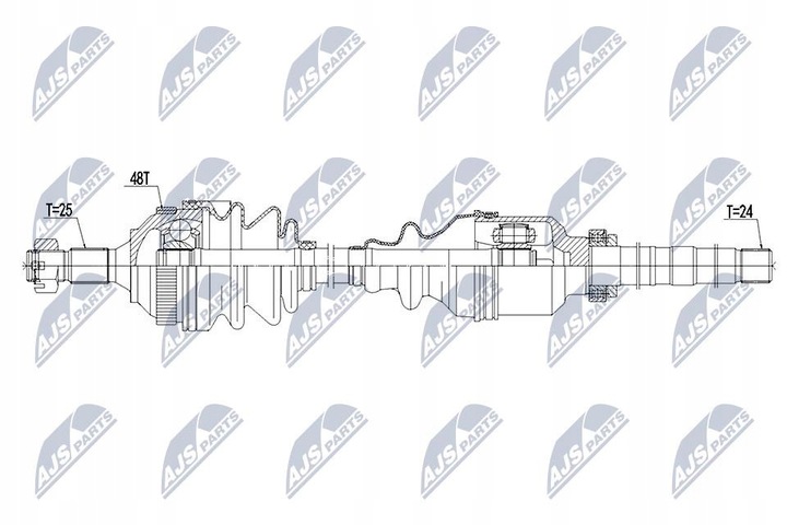 SEMI-EJE DE ACCIONAMIENTO CITROEN BERLINGO 1.6, 1.6HDI,2.0HDI 