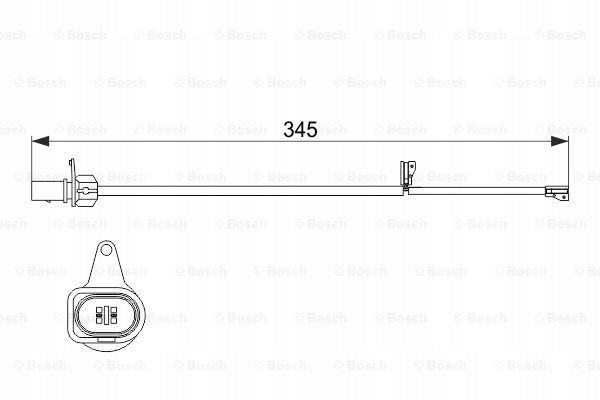 CAPTEUR USURE PLAQUETTES AUDI A6, A7, Q5 1.8 KIT NIEZBEDNIK CONDUCTEUR #1