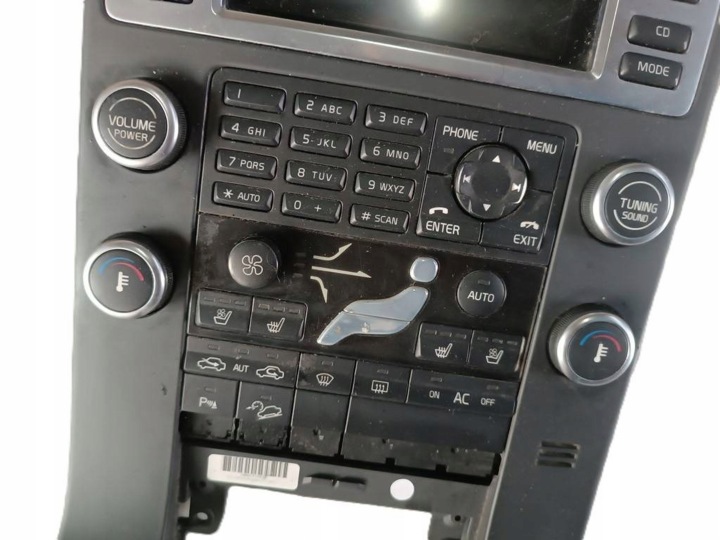 VOLVO XC70 II V70 III 2009 2,4D5 PANNEAU CLIMATISATION RADIO CASCADE