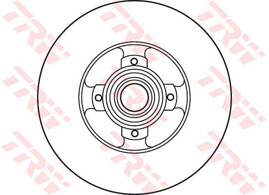 DISCOS DE FRENADO PARTE TRASERA TRW DF6128BS 