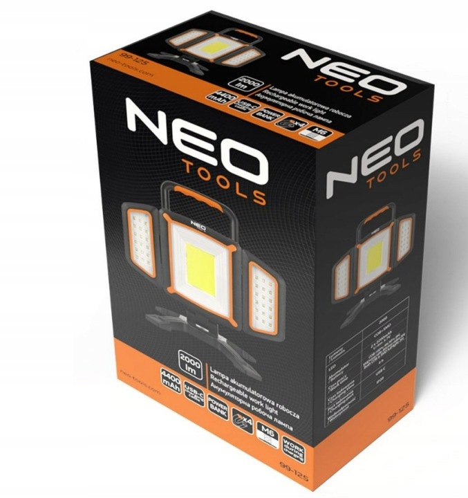 NEO 99-125 PHARE AKUMULATOROWA TRAVAILLÉ 2000 LM