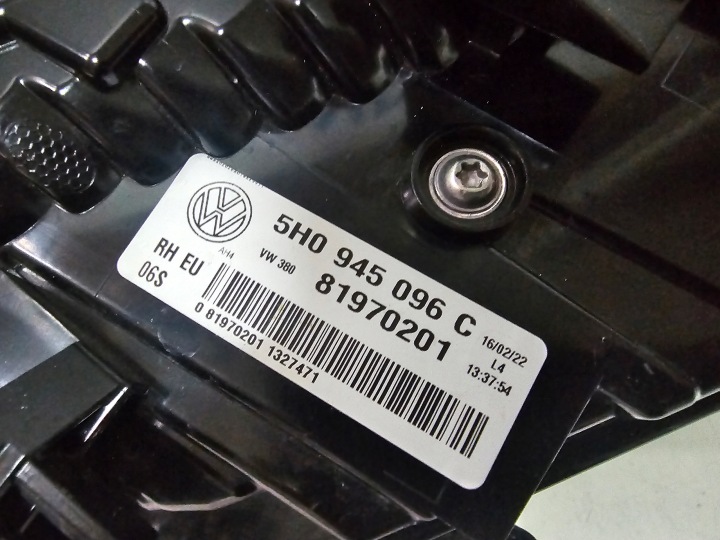 PHARE DROIT ARRIÈRE ARRIÈRE DROITE VOLKSWAGEN VW GOLF VIII 8 BERLINE COMPACTE HAYON EUROPE