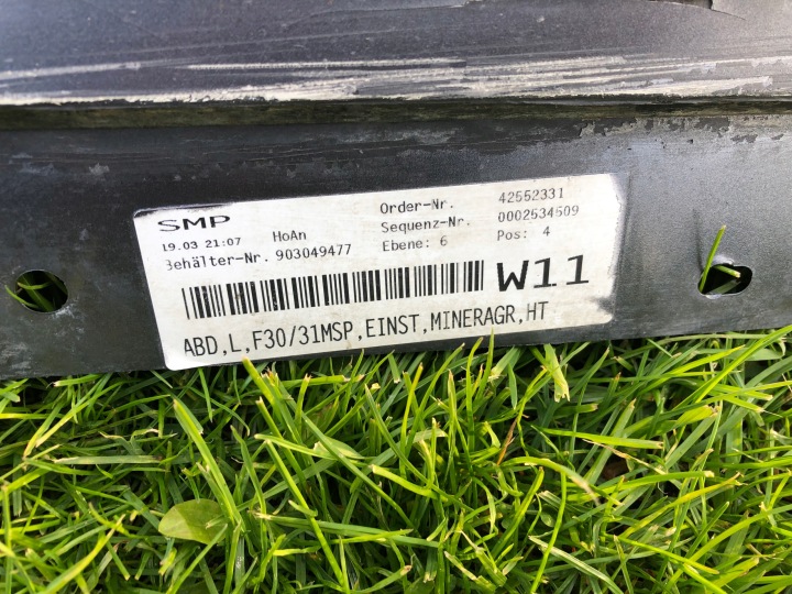 BMW F30 F31 REVÊTEMENT MOULURE SEUIL GAUCHE MODULE B39 8054271