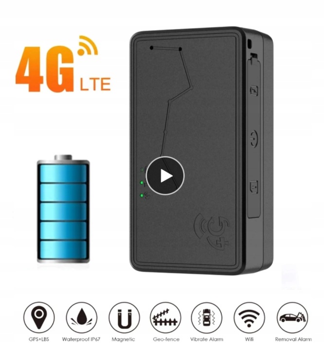 LOCALISATEUR GPS 4G AVEC WBUDOWANYM MAGNESEM 30 JOURS