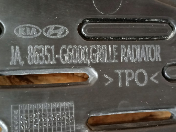 KIA PICANTO III GRILLE CALANDRE PARE-CHOCS 86351-G6000