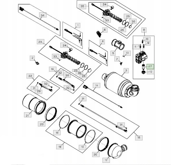 INSERT FILTRE LIQUIDE ÉCHAPPEMENT DONALDSON P956170