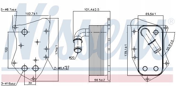 RADIATEUR HUILES NISSENS 90804 5989070291
