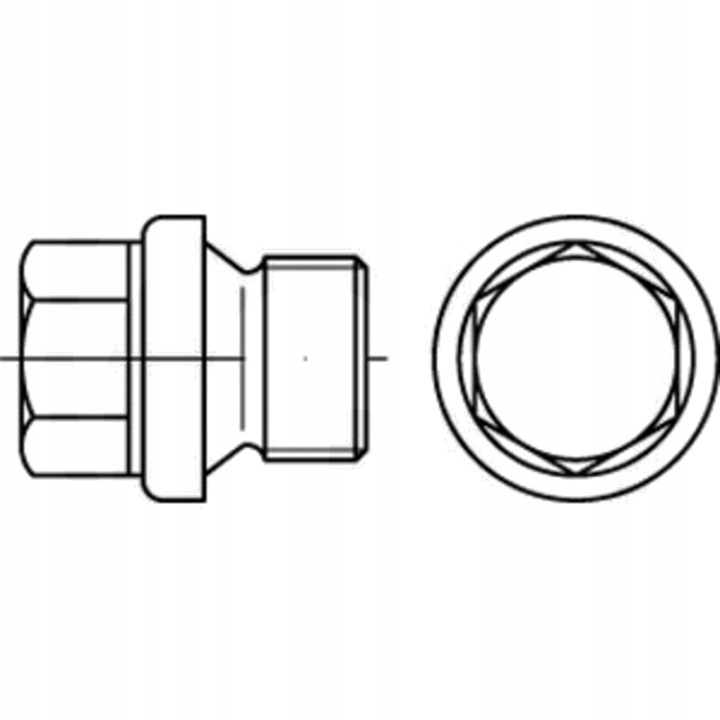 BOUCHON VIS FERMANTE AVEC LBEM SZESCIOKATNYM AVEC KOLNIERZEM G 5/8″ DIN 910