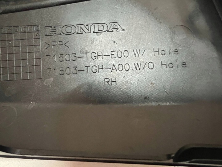HONDA CIVIC X 2017- TYPE-R NAROZNIKA GRILLE PARE-CHOCS ARRIÈRE DROIT ARRIÈRE