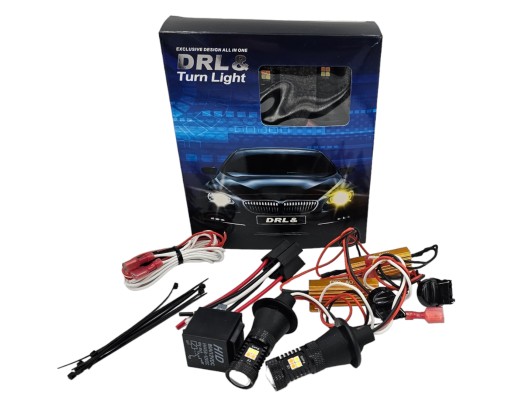 LED DRL BLINKERS + LIGHT DAYTIME SMD 2 IN 1 WY21W T20 ULTRA POWERFUL 