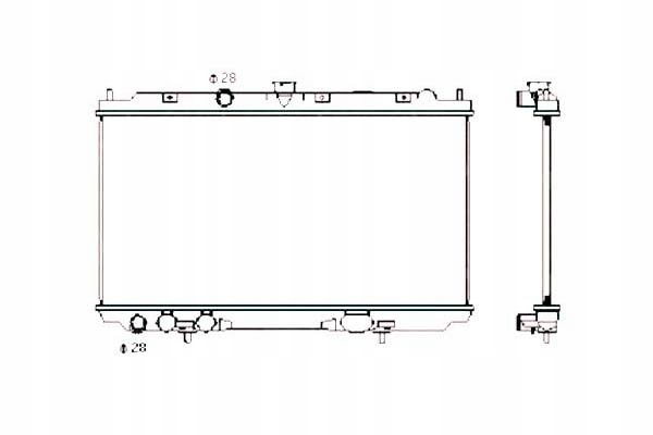 RADIATEUR EAU NISSAN ALMERA 1.5DCI 00- 53427/NRF NRF