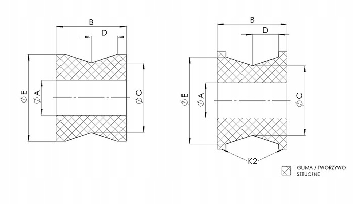 SILENTBLOCK AMORTIGUADOR PARTE TRASERA NISSAN PATROL GR IV, PATROL GR V, PATROL 