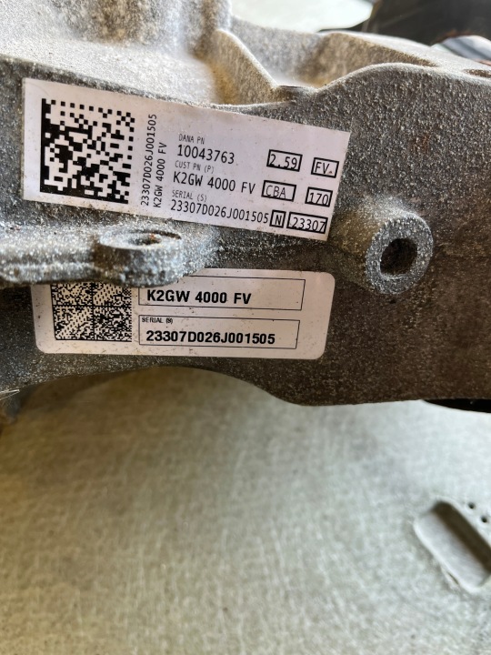 PONT ARRIÈRE DIFFÉRENTIEL FORD EDGE 2.0 ECOBOOST K2GW-4000-FV