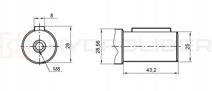 MOTEUR HYDRAULIQUE BMR SMR 32/OBR 1250OBR/MIN DANS EN KIT AVEC MANCHON IVS