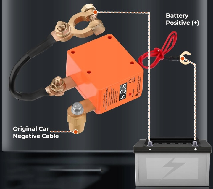 TÉLÉCOMMANDE AUTOMATIQUE INTERRUPTEUR COMMUTATEUR BATTERIE 12V 240A 2 CV TÉLÉCOMMANDE