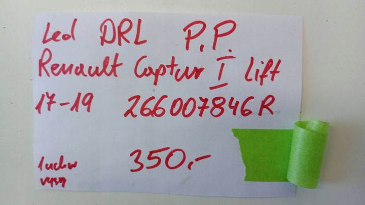 LED FJD AVANT DROIT RENAULT CAPTUR I LIFT 17-19 266007846R