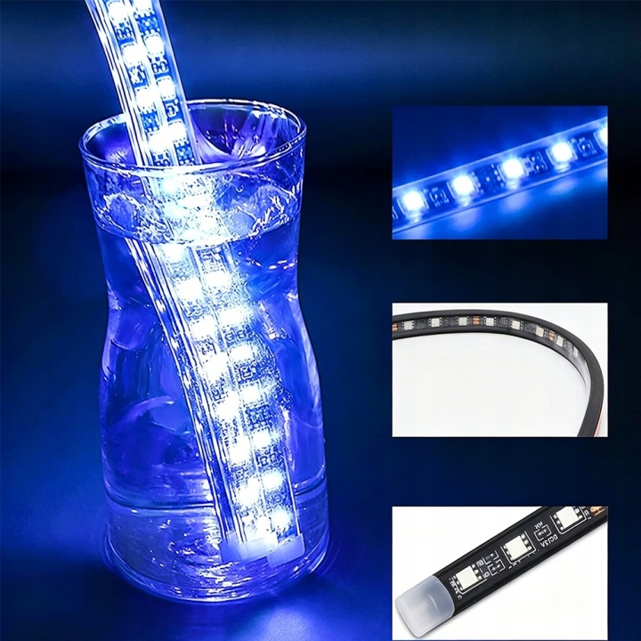 BANDE LED RGB ÉCLAIRAGE CHÂSSIS VERS CAMION I SUV 12V LED 5050 IP68