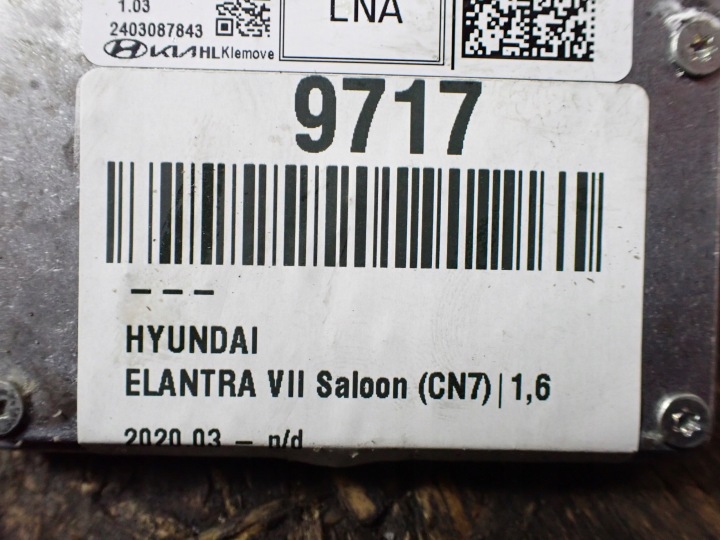 CAMÉRA AVANT HYUNDAI ELANTRA VII SALOON 1.6 24R 99210AA500 9717