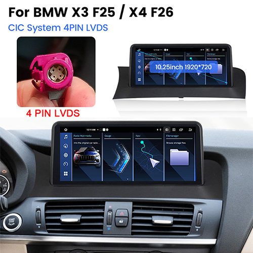 RADIO NAVEGACIÓN ANDROID BMW X3 F25 X4 F26 BT 64GB 