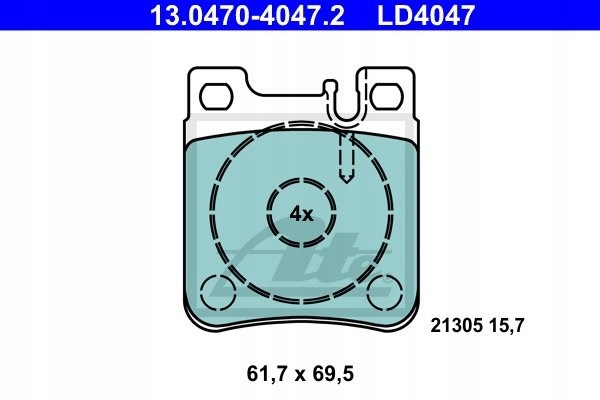 ZAPATAS HAM CERAMIC PARTE TRASERA MERCEDES S W140 